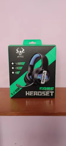 ? Headset Gamer VERDE RGB USB 7.1 ? Seminovo