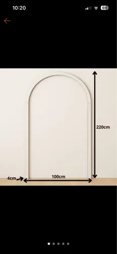 Arco decorativo em mdf branco 