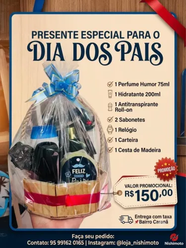 Kit presente por dia dos pais