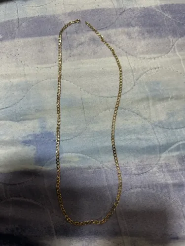 Cordão 60cm banhado a ouro 18k