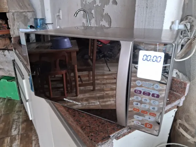 MICROONDAS TODO INOX 30 L BRASTEMP ENTREGA INCLUÍDA 