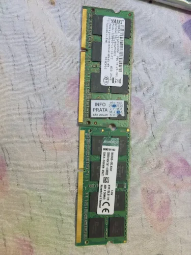 2x Memórias de 8GB para Notebooks 1600mhz