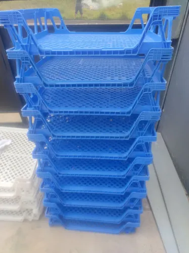 14 Bandejas plástica empilhável cesto expositor