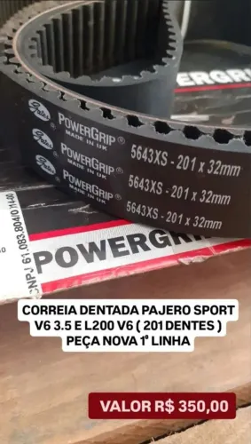 CORREIA DENTADA PAJERO SPORT V6 E L 200 V6.