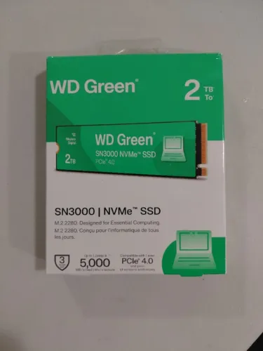 Ssd M2 Wd Green Sn3000 Nvme 2tb Verde - NOVO