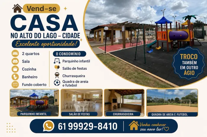 Agio de Casa alto do lago centro da cidade ocidental