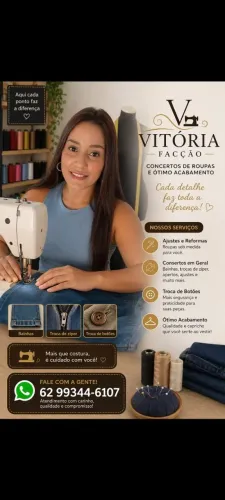 Costura em geral, todos os tipos de costura, consertos, barra, zíper e etc............... 