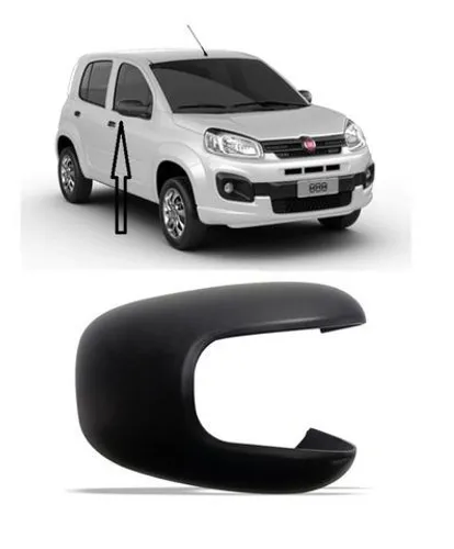 Capa Retrovisor Novo Uno Preto valor unitario