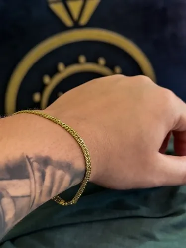 Pulseira masculina grumet em ouro18k