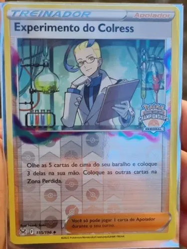 Carta pokémon  Experimento do Colress 
