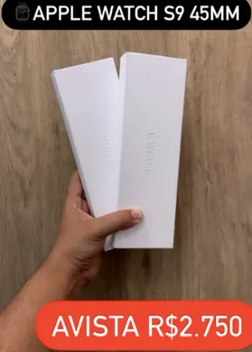 Apple Watch Series 9 de 45MM lacrado com garantia de 1 ano apple. Somos Loja!