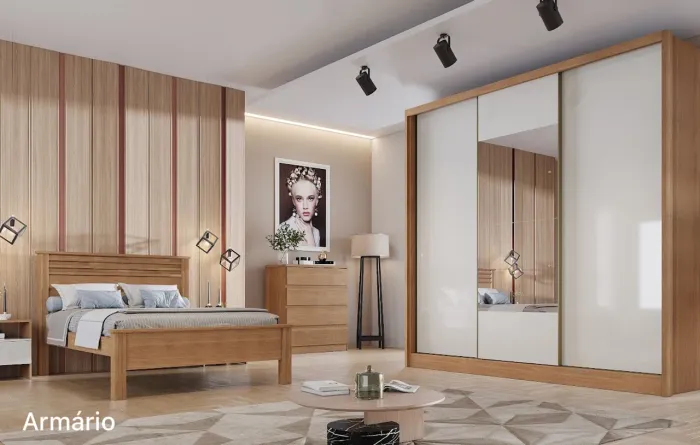 Roupeiro Casal Diamond 100%MDF t75