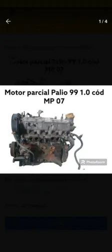 Motor parcial Fiat Palio 99 1.0