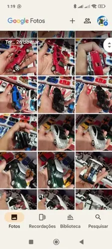 Venha garantir o seu carrinho miniatura material