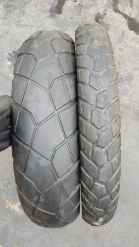Par pneu usado Bridgestone AX41 150/70-18 e 90/90-21
