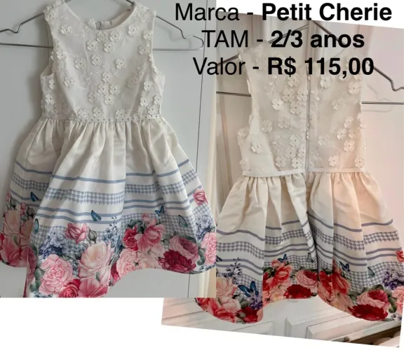 Conjunto Petit Cherie - 3/4 anos - Branco e Preto