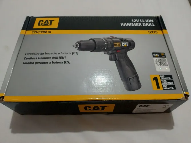 Parafusadeira e furadeira de Impacto 12V Li-Ion Nova