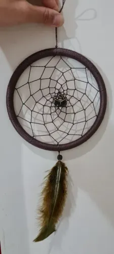 Filtro dos Sonhos Marrom detalhe em coruja