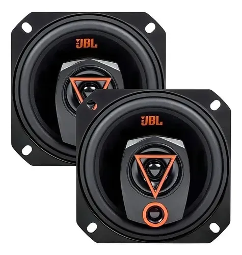 Par Alto Falantes Automotivo 4 Pol Triaxial 80w Jbl 4trms80 Cor Preto
