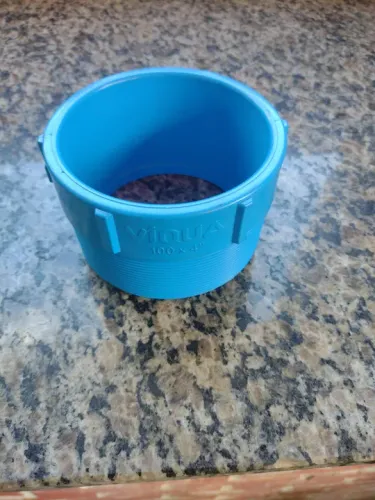 Redução 100 x 4" polegadas azul