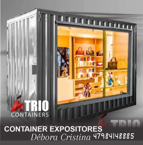 Container comercial desmontável 