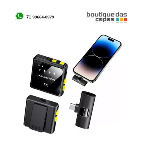 2 microfones de lapela sem fio para iphone ipad MK-12