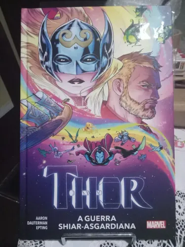 HQ capa dura Thor a guerra shiar asgardiana, nova!