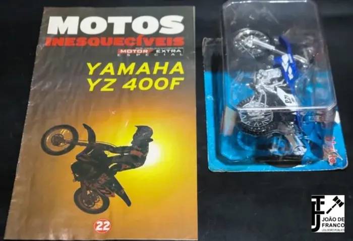 Motos Inesquecíveis Yamaha Yz 400f Maisto 1/18 (lacrado) + Fascículo