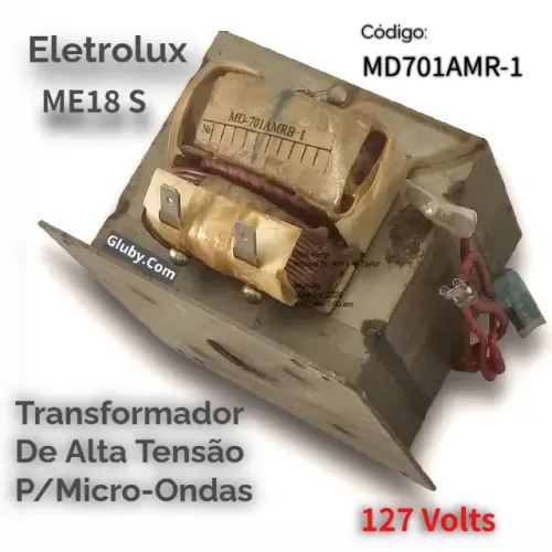 TRANSFORMADOR DE ALTA TENSÃO PARA MICRO-ONDAS CODIGO: MD70AMR-1 ELETROLUX E OUTRAS MARCAS