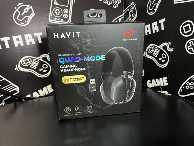 Headphone Gamer Havit Fuxi-H3 Quad-Mode - NOVO LACRADO