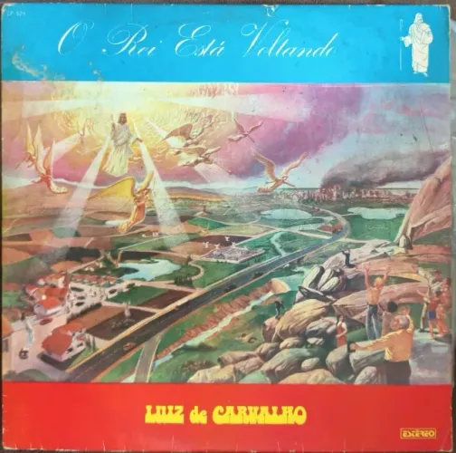 Lp Disco de Vinil Gospel Evangélico Luiz De Carvalho - O Rei Está Voltando