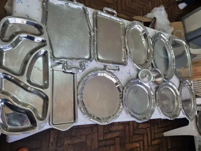 Vendo conjunto de baixelas inox
