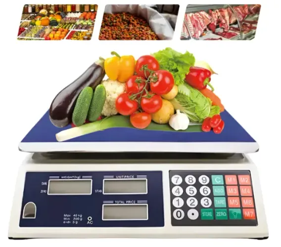Balança 40kg Digital Eletrônica Alta Precisão Bateria Bivolt Branco 40 Kg