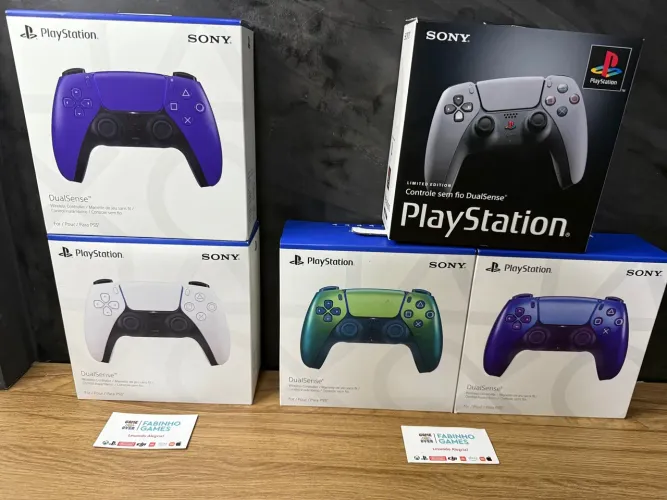 Controles DualSense PS5 - Cores Variadas e Edição Limitada