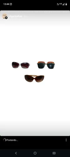 3 óculos de sol 