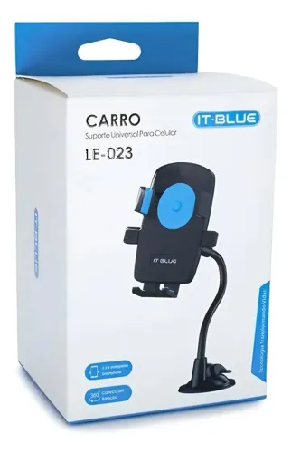 Suporte Celular Carro It-Blue LE-023 Veicular Gps Vidro Painel Universal