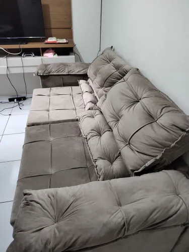 Sofá retratil e reclinável novo