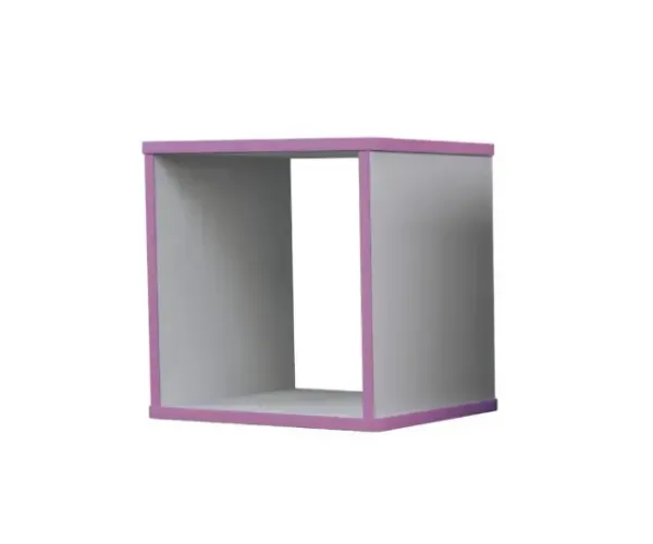 Nicho 1 Divisória Branco com Rosa BB 100% MDF (NOVO)