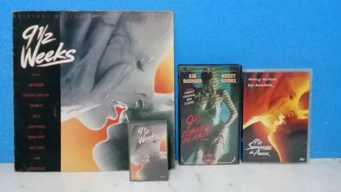 Vhs + Dvd + K7 + Lp Filme 9½ Semanas De Amor - Originais (Usado)