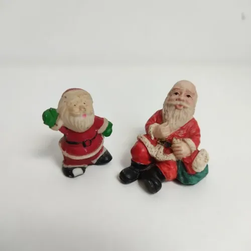 Miniatura antigo papai noel colecionável decoração (usado)