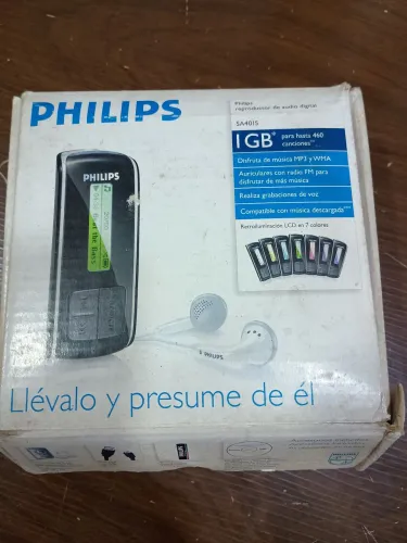 MP3 Philips na caixa funcionando antigo para colecionadores