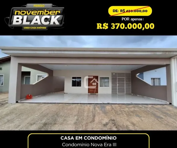 Casa com 3 dormitórios à venda por R$ 370.000 - Condomínio Nova Era III - Porto Velho/RO