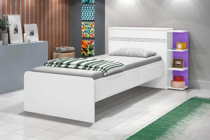 Cama Baú JAK Solteiro ! Frete e Montagem Grátis.