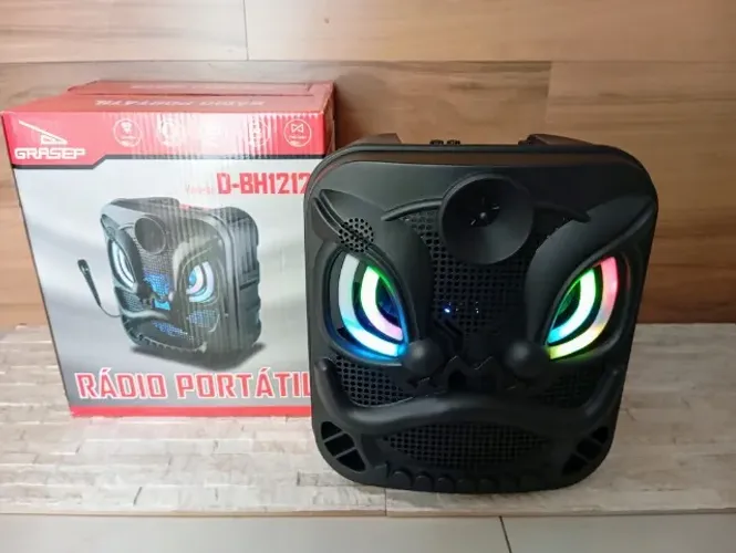 Caixa Buetooth Grasep D-BH12121 60w C/ Microfone