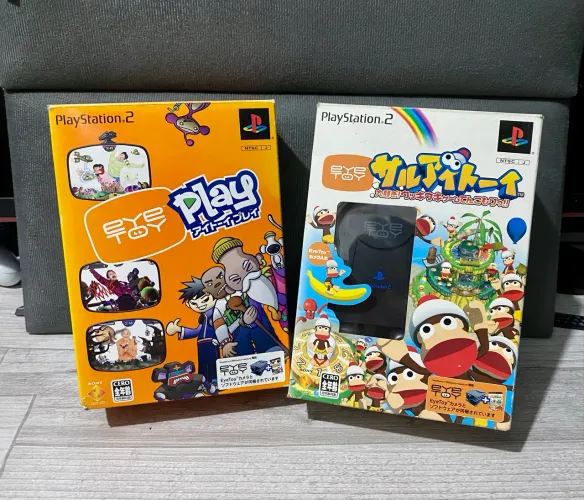 PS2 Combo 2 Câmeras Eye Toy - 2 Box Câmera + Jogo