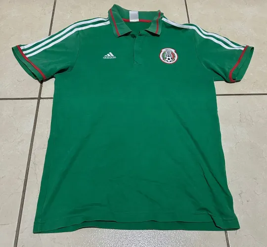 Camisa Polo Adidas México Verde - Original