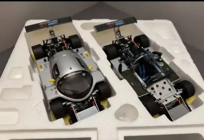 Miniatura 1:18 rarissima sauber exoto #63 campeã lemans nova edição dupla 