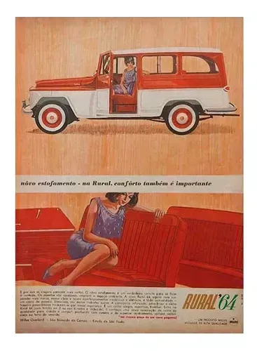Rural Willys - Propaganda original de revista de época