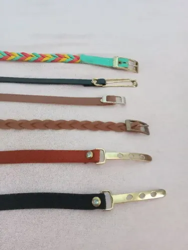 Kit com 6 cintos Femininos Fininhos 