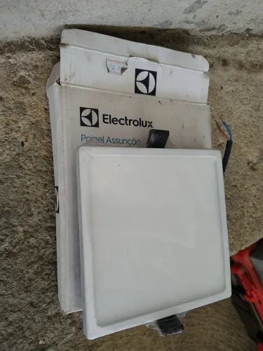 painel assunção embutir quadrado 16w amarela 